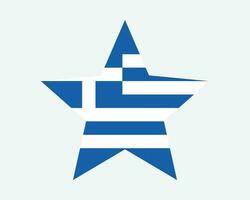 Griekenland ster vlag vector