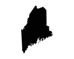 Maine me Verenigde Staten van Amerika kaart vector