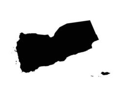 Jemen land kaart vector