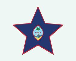 guam ster vlag vector