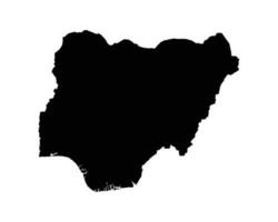 Nigeria land kaart vector