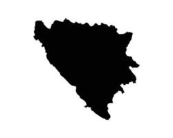bosnië en herzegovina kaart vector