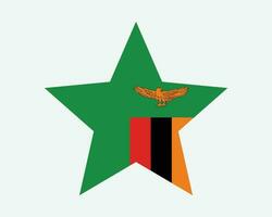 Zambia ster vlag vector