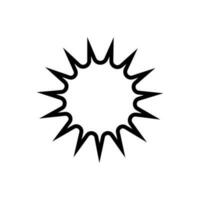 zonnestraal icoon vector. retro sterren illustratie teken. prijs label symbool. ster logo. vector