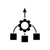 consolidatie vector icoon. bedrijf strategie illustratie teken. verbinding symbool.