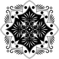 mandala tekening voor kleur zwart lijnen. wit achtergrond vector