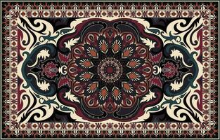 Perzisch tapijt decoratief elementen Arabisch decoratief tapijten mooi ontwerpen voor tapijten, tapis, yoga matten. vector