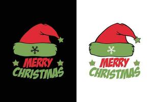 vrolijk Kerstmis t-shirt ontwerp sjabloon. vector illustratie.