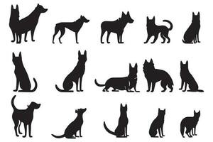 hond silhouet vector illustratie