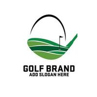 golf logo concept vector