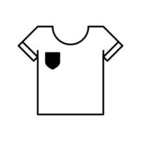 t-shirt icoon, lineair teken geïsoleerd Aan wit achtergrond - eps10 vector illustratie