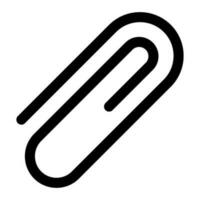 paperclip vector pictogram