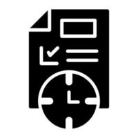 deadline vector pictogram