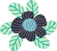 helder blauw bloemen clip art vector