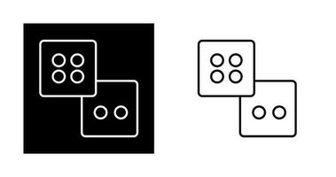 dobbelstenen vector icon