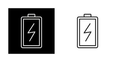 pictogram batterij opladen vector