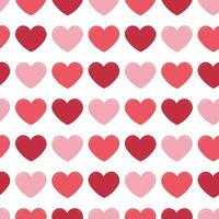 naadloos hart patroon voor Valentijnsdag dag. symbool van liefde vector