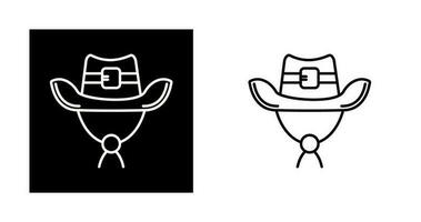 cowboy hoed vector icoon