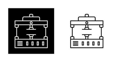 machine druk op vector icoon