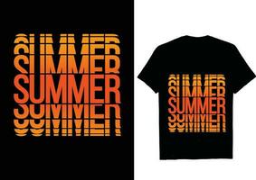 typografie zomer t overhemd vector