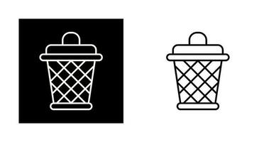 vuilnisbak vector pictogram