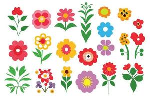 bloemen symbool , silhouet elementen, vector ontwerp