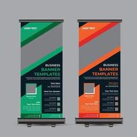 zakelijke conferentie roll-up banner vector