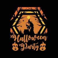 halloween partij t-shirt ontwerp vector