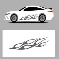 auto strepen vector kunst sticker. strepen auto sticker. sticker auto sticker