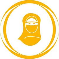 vrouw met Niqab vector icoon