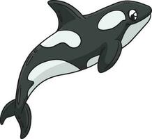 moeder moordenaar walvis tekenfilm gekleurde clip art vector