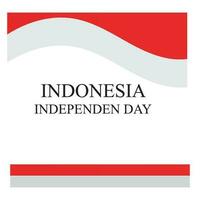 onafhankelijkheid dag van Indonesië vector ontwerp sjabloon