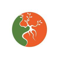 mangrove logo en symbool vector