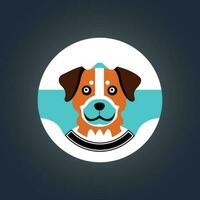 vector schattig hond logo ontwerp