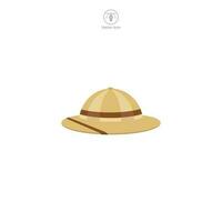 safari hoed icoon symbool vector illustratie geïsoleerd Aan wit achtergrond