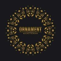 luxe ornament patroon cirkel ontwerp vector