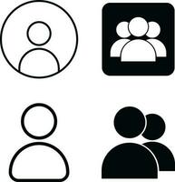 gebruiker profiel pictogram, voor sociaal media gebruiker. vector illustratie