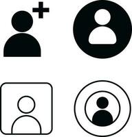 gebruiker profiel pictogram, voor sociaal media gebruiker. vector illustratie