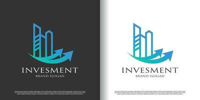 economisch logo met creatieve abstracte elementontwerp premium vector