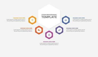 vector vijf 5 stappen opties bedrijf infographic modern ontwerp sjabloon