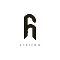 brief h logo ontwerp vector idee met creatief en gemakkelijk concept