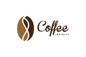 koffie logo ontwerp vector idee met creatief concept