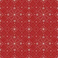 sier- rood Kerstmis naadloos patroon. vector illustratie