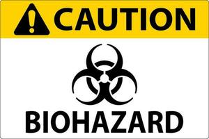 biohazard teken, voorzichtigheid biohazard teken vector