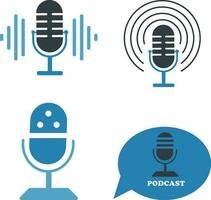 Internationale podcast dag. element podcast voor ontwerp decoratie. vector illustratie