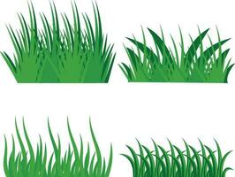 gras illustratie. vector reeks voor ontwerp decoratie. natuurlijk materiaal voor verzamelen.vector illustratie