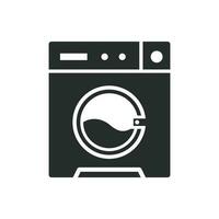 het wassen machine icoon vector ontwerp illustratie