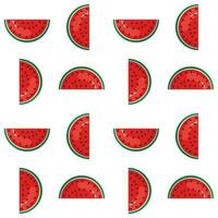 naadloos watermeloenen patroon. vector achtergrond. vlak ontwerp.