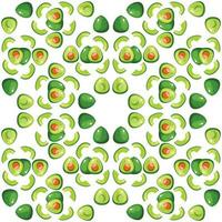 gezond voedsel. avocado afdrukken naadloos avocado patroon voor textiel, afdrukken, kleding, deken, banier, en meer. vector