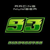 racing aantal 93 vector ontwerp sjabloon